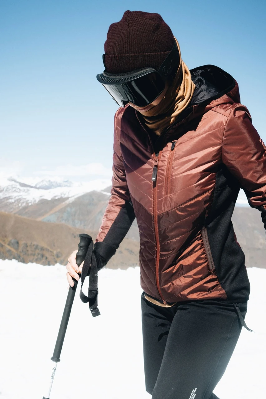 Mons Royale - Neve Wool Isulation Hood - Naisten Liner Takki - Image 4