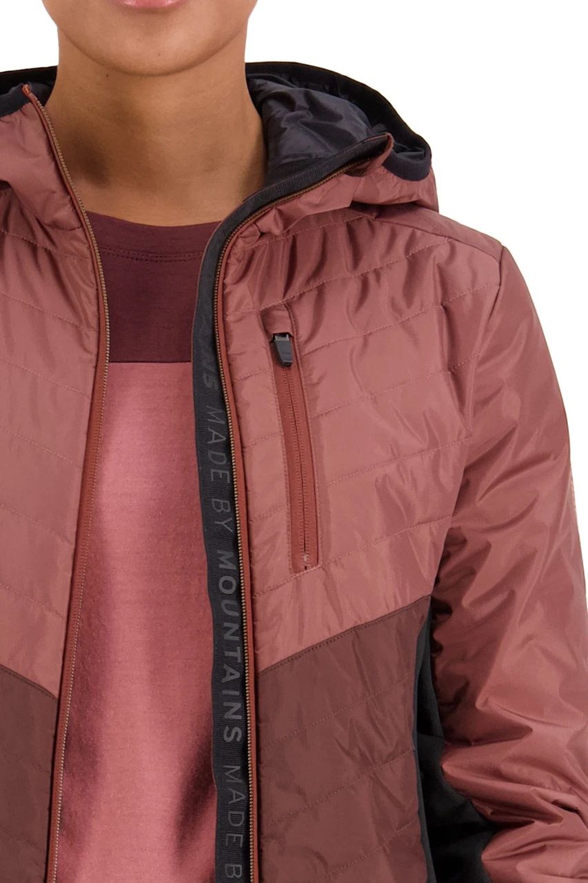 Mons Royale - Neve Wool Isulation Hood - Naisten Liner Takki - Image 3