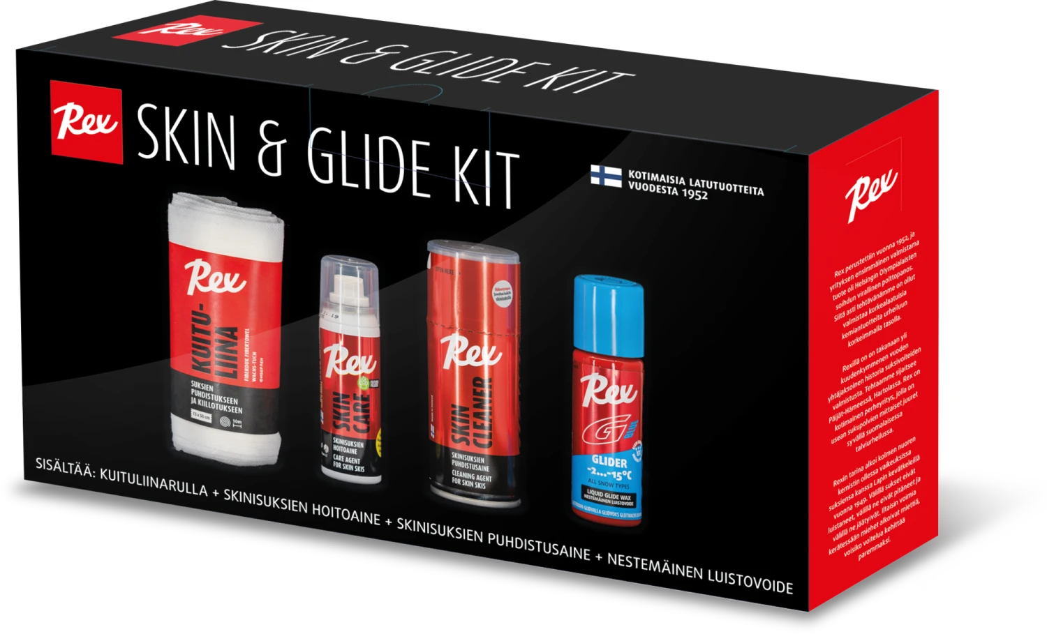 Rex Skin Ski & Glide Kit Pitokarvasuksien Huolto- Ja Luistovoidepaketti